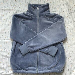 Athleta Baby blue zip up sweater